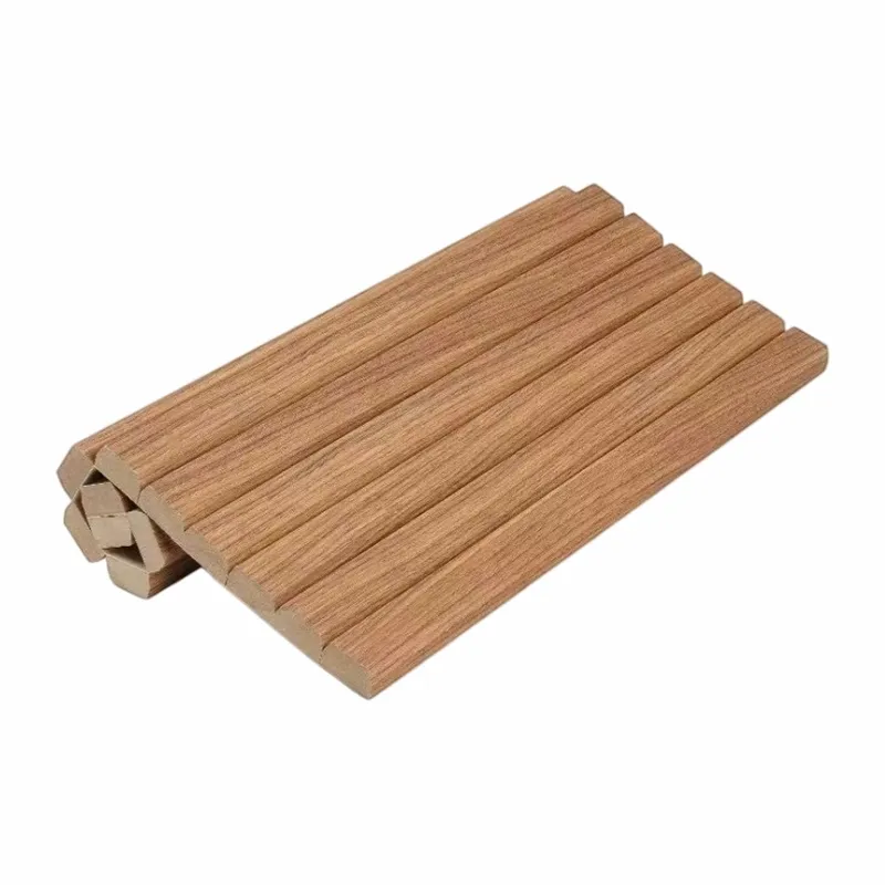 Üçgen Prizma Duvar Paneli Esnek MDF Kraft